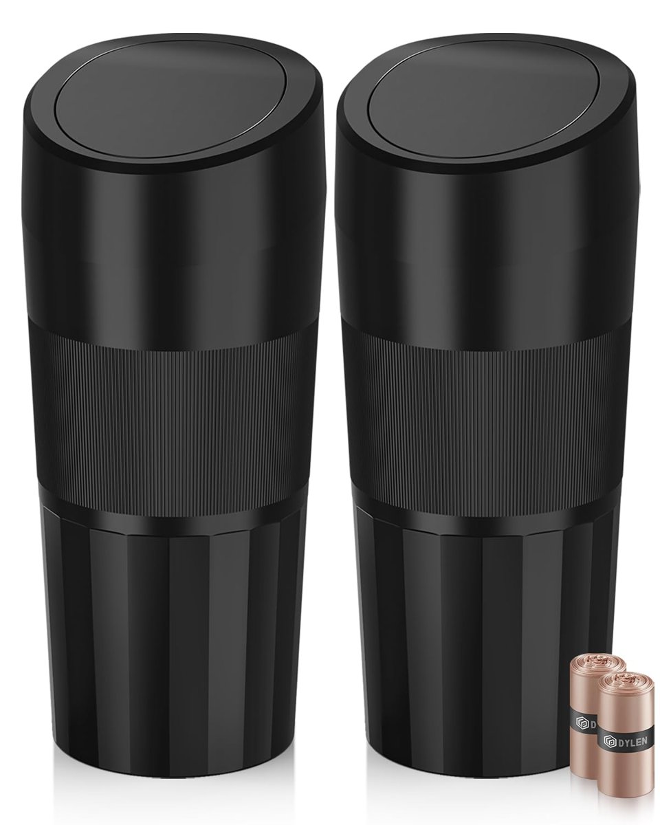 DYLEN Car Trash Can for Cup Holder, 2 Pack