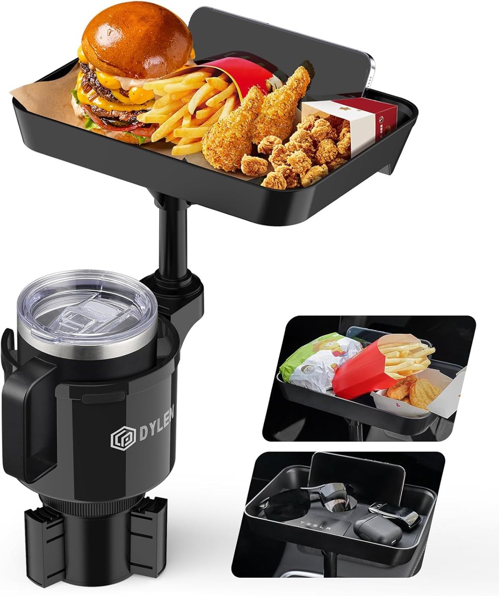 DYLEN Car Cup Holder Tray for Eating, 9.5 Inch